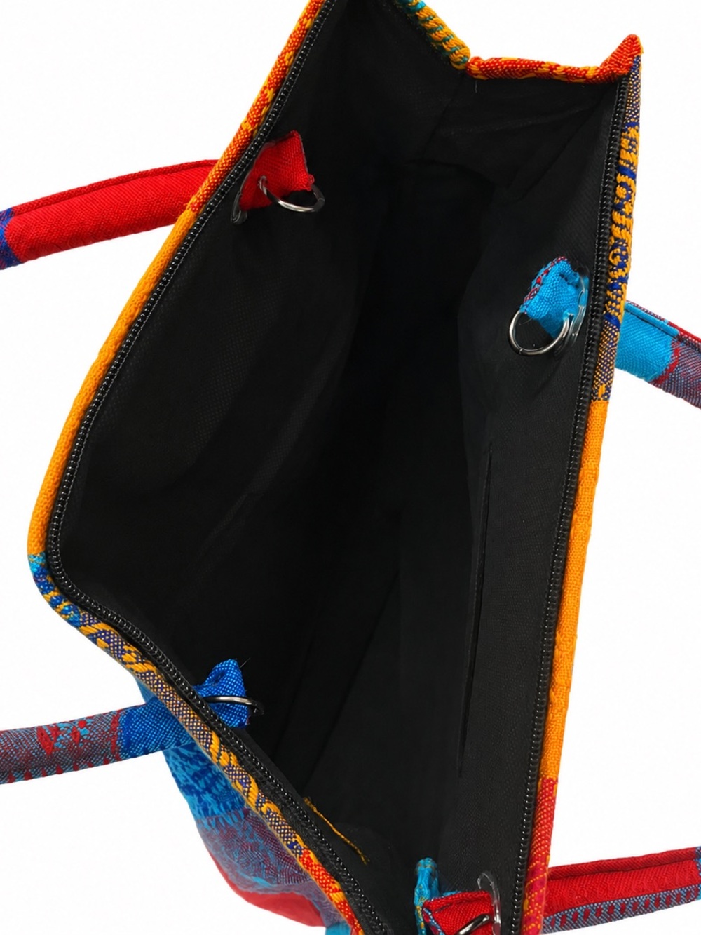 Colorblock Patchwork Tote Bag - Multicolor - Picture 3 of 3